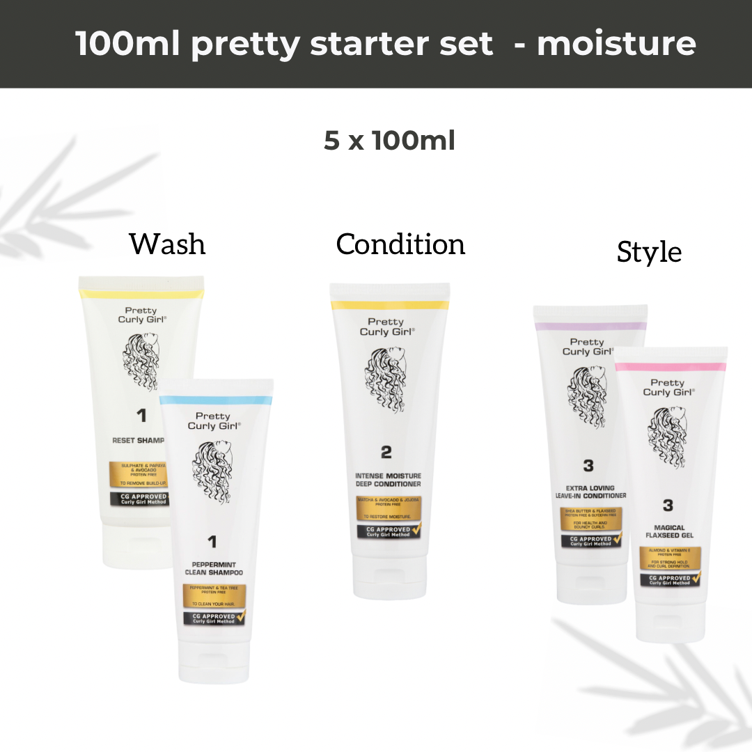 Curly Girl Method Starter set - Moisture (5x100ml)